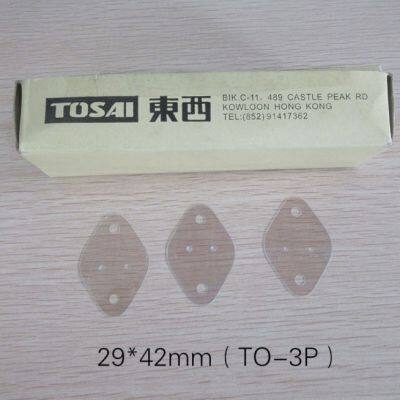 Natural Transparent Mica Sheet With/without Holes To-3p 20*25*0.1mm for Insulation and Heat Dissipation