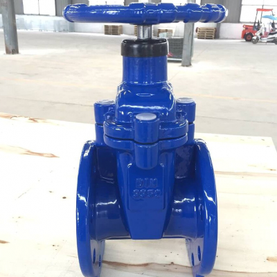 DIN запорный затвор с неподвижным штоком и упругой посадкой PN10 PN16 PN25