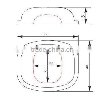55mm 30W 50W Led Street Light Lens Cover in Borosilicate Glass photo-2