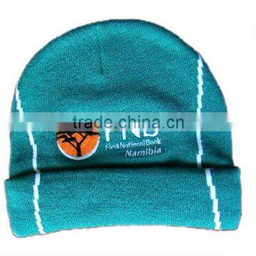 High quality knitted acrylic winter hat