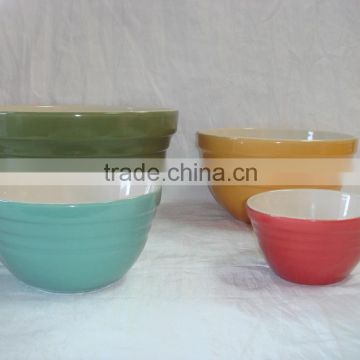 4pcs ceramic mixing bowls