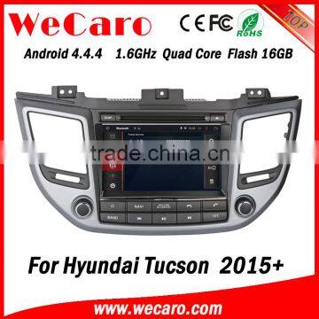 Wecaro WC-HU8015 Android 4.4.4 car dvd player touch screen for hyundai tucson 2015 car audio WIFI 3G mirror link