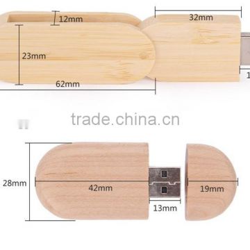 G&J 2014 fashion 1gb bamboo wood usb flash drive