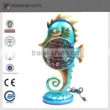 metal sea horse cheap small fan