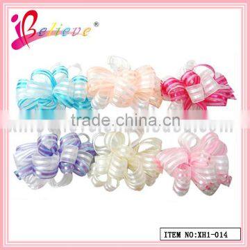 Chinese Manufacturer Wholesale Price no Fade Polyester Koker Curly Ribbon Hair Clip (XH1-001) photo-5