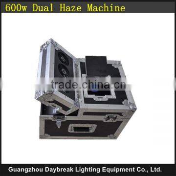 DJ No Warm up time stage 600w dual haze machine with Flycase / flight case , Dual hazer DMX / Remote Control