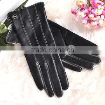 simple nappa leather gloves warm gloves for women