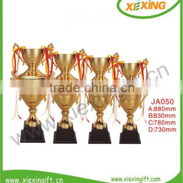 2014 wholesale custom blank gold plated big size trophies