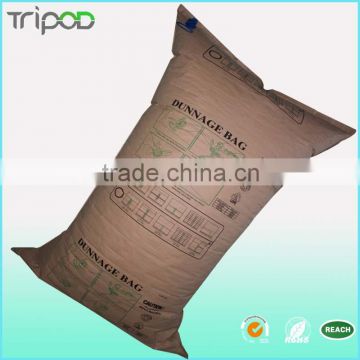 Tripod Custom Made Kraft Paper Air Inflatable Dunnage Bags For Container