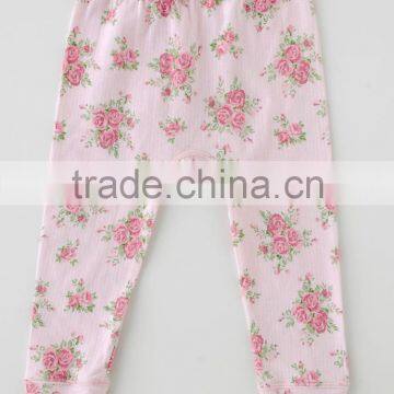 Japanese infant product high quality pants baby wholesale cotton children clothes cute flower pattern kid wear toddler clothing