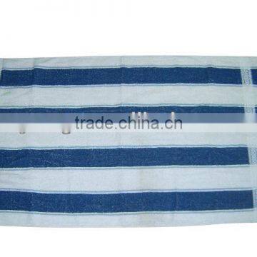 100% Cotton white stripe bath towels