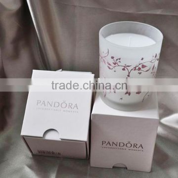 factory promation aroma candle/perfume candle with custom printing logo &color gift box