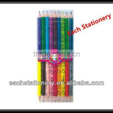 7" Triangle/Round/Hexagonal Wooden Double Side Color Lead Jumbo Color Pencil