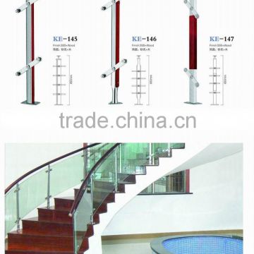 stair stainless steel baluster, movable badminton railing post, stairs wood baluster design