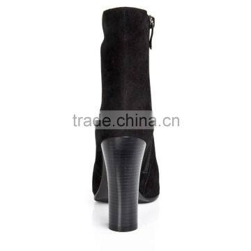 Top Fashionable Rhinestone Women Boots Andkle Boots Leather Heels photo-5