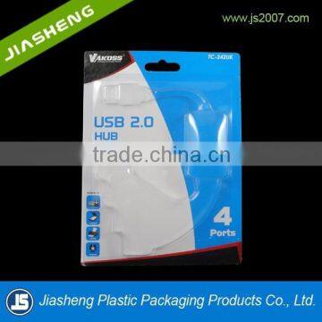China Suppliers USB Clamshell Packaging Slide Blister Packaging With Printed Card