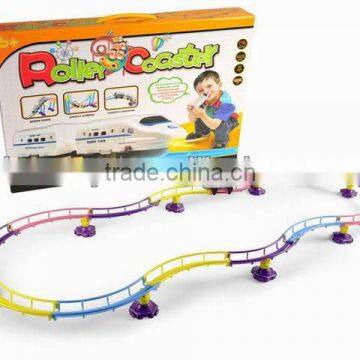 Battery control railway model rail car track with light