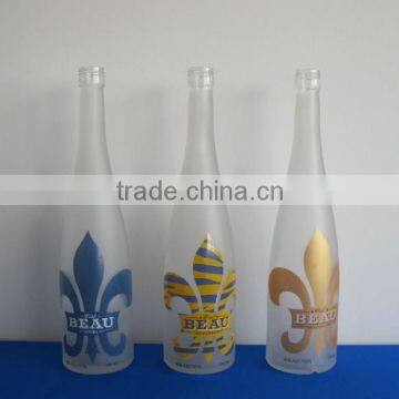 WHOLESALE SCREW TOP 750ML FROST BOTTLES GLASS LIQUOR PRINTING