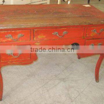 Antique furniture chinese wooden drawer desk LWD287