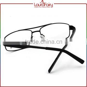Laura Fairy Black Spring Temple Double Bridge Gentleman Optical Glasses Frame