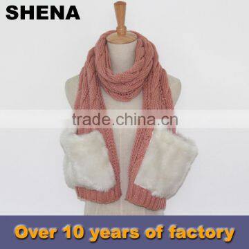 shena popular faux mink fur scarf supplier china