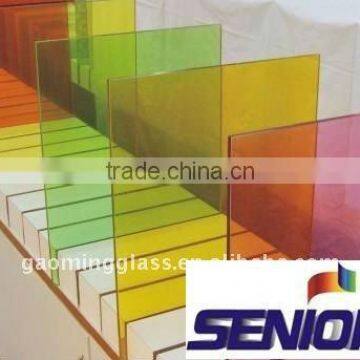 Reflective glass for door, window, partition or curtain wall