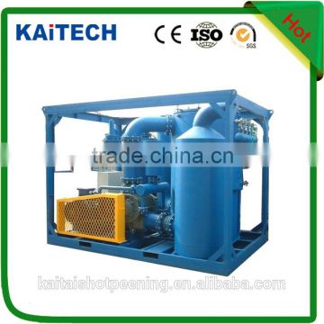 Suction machine for abrasive blasting machine using