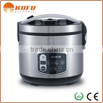 KF-B2 6 IN 1 Stainless Steel Drum rice cooker with CE ROHS