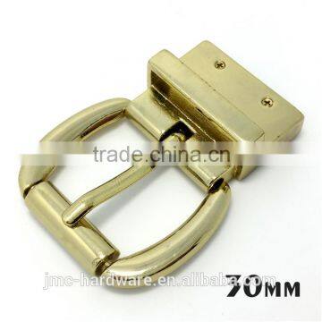 Reversible Zinc Alloy Pin Buckles Smooth Belt Buckle for Men photo-3