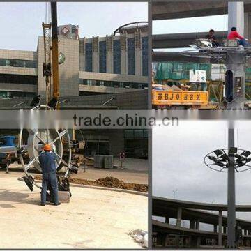 High Quality High Mast Flooding Light Pole With Galvanized and Powder Coating for Staduim photo-2