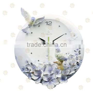 High quality Relief embossed delicate family decor mini clock/                        
                                                Quality Choice