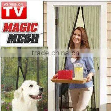 Black Mesh Insect Door Curtain Bug Fly