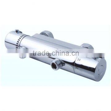 High Quality Brass Thermostatic Solar Shower Mixer, Chrome Finish and Wall Mounted