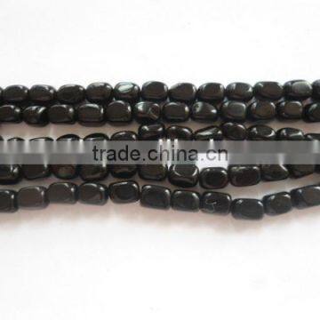 Wholesale high quality black obsidian nugget jewelry beads