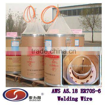 ER70S-6 ER49-1 brass coated drum welding wire