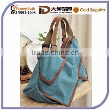 2015 Best Selling Popular Durable Canvas Handbag Big Wholesale Lady Tote Outdoor Messenger Bag Shoulder Women Mummy Diaper Bag