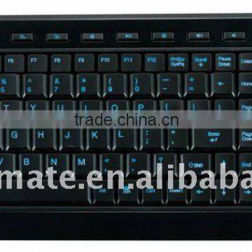 PC USB wired Keyboard with LED Letter illuminated