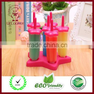 Set of 6 Star Ice Pop Molds