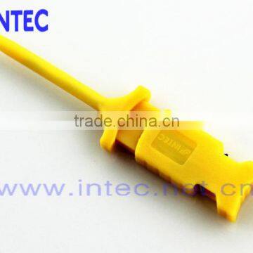 High-quality Test Hook for Logic Analyzer mini grabber SMD IC test hook clip jumper probe yellow I00232