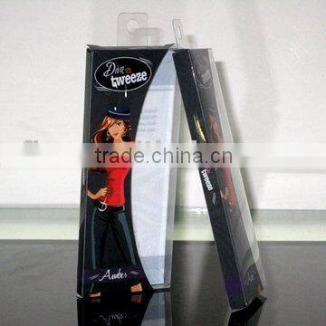 comestic clear plastic folding box