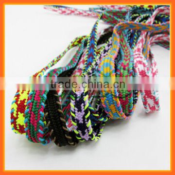 New Fashion Rope Shoelaces Flat Polyester Shoe Laces