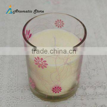 Fashion White Scented Soy Wax Candle In Glass Jar Quality Choice photo-4