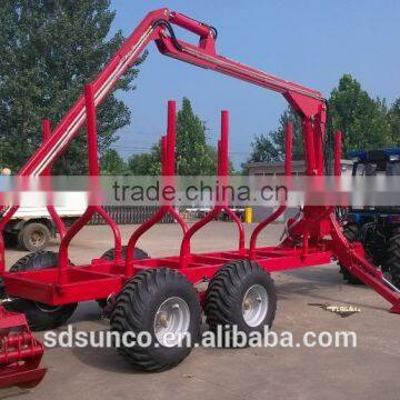 Diesel Enigne Log Trailer Crane,Timber Trailer With Crane,Tractor PTO Mounted Model photo-2
