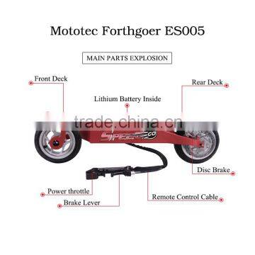 Yongkang Mototec Powerful Remote Control Skateboard Wheels for Kids photo-2