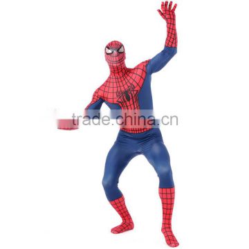 New arrival red and blue adult spiderman costume