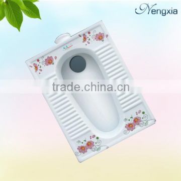 201-1 bathroom ceramic decorative squat pan toilet