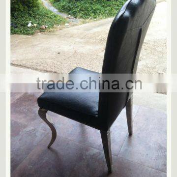 Black Aluminium Chair Cheap Restaurant Furniture