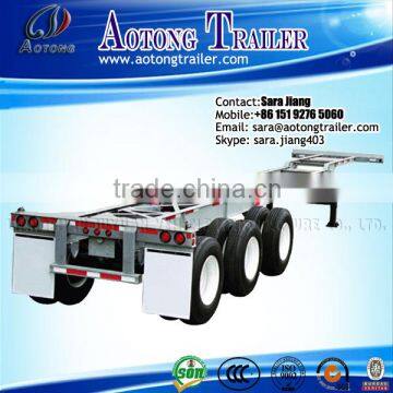 2016 NEW tri-axle 60 ton container semi trailer can load container home, container chassis trailers selling in united states