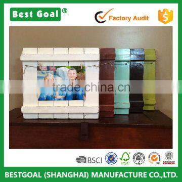 Distressed Wood Photo Frame