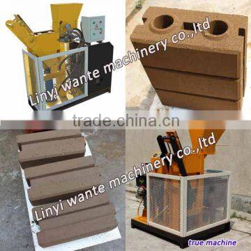 WT1-25 unburned clay mud brick making machine